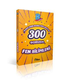 8.Sınıf Fen Bilimleri 300 Soru Tek Kitap